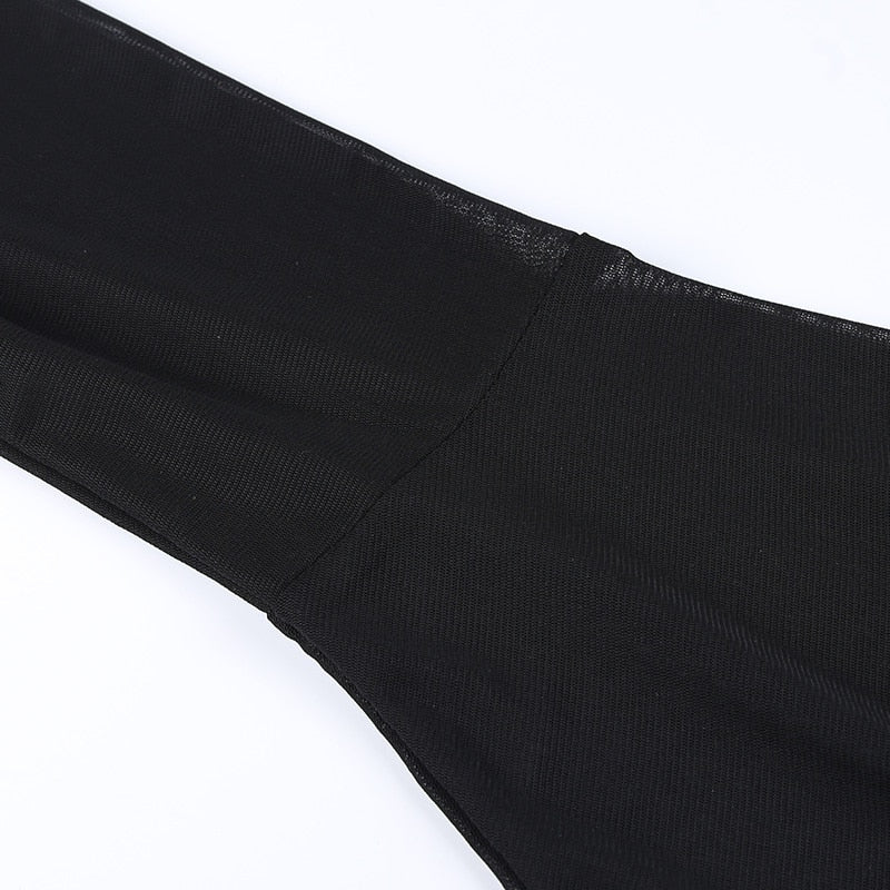 Gothic Sexy Velvet Ruffle T Shirt freeshipping - Chagothic