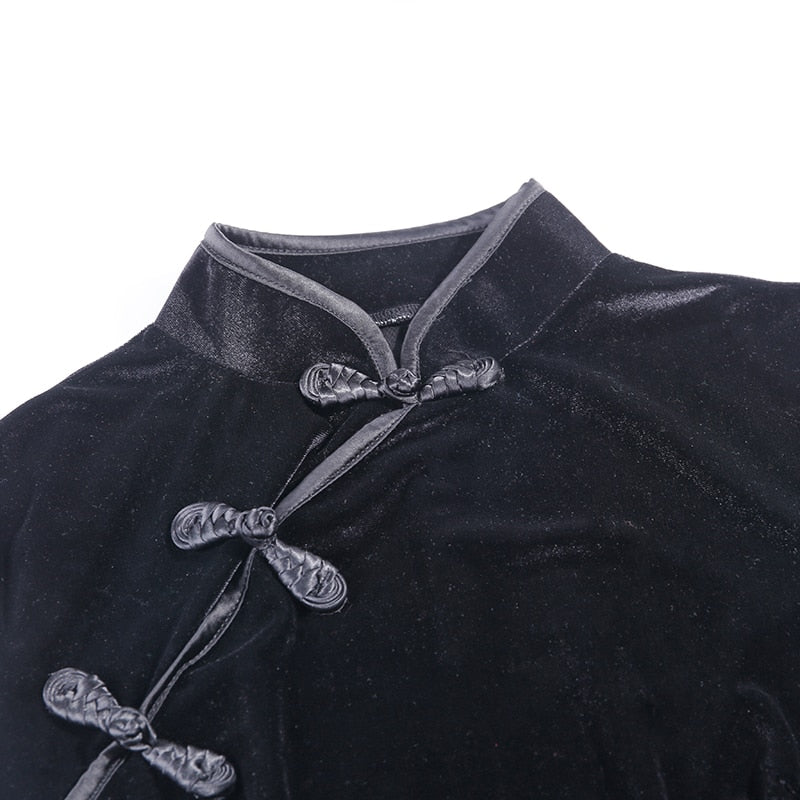 Gothic Harajuku Black Mini Party Dress