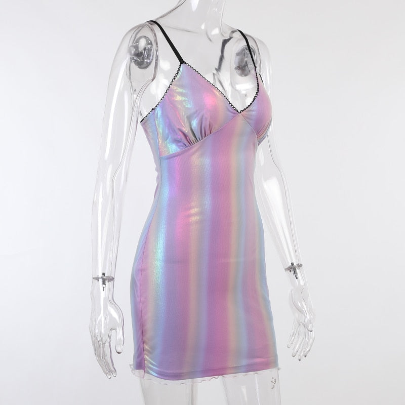 Club Sexy Blue Sequin Dress