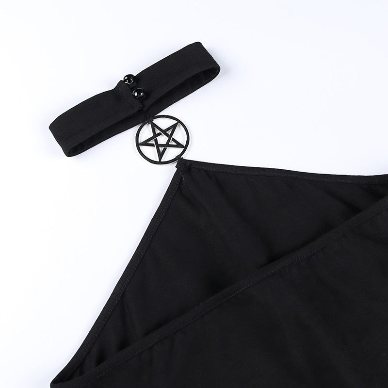 Grunge Pentagram Halter Tank