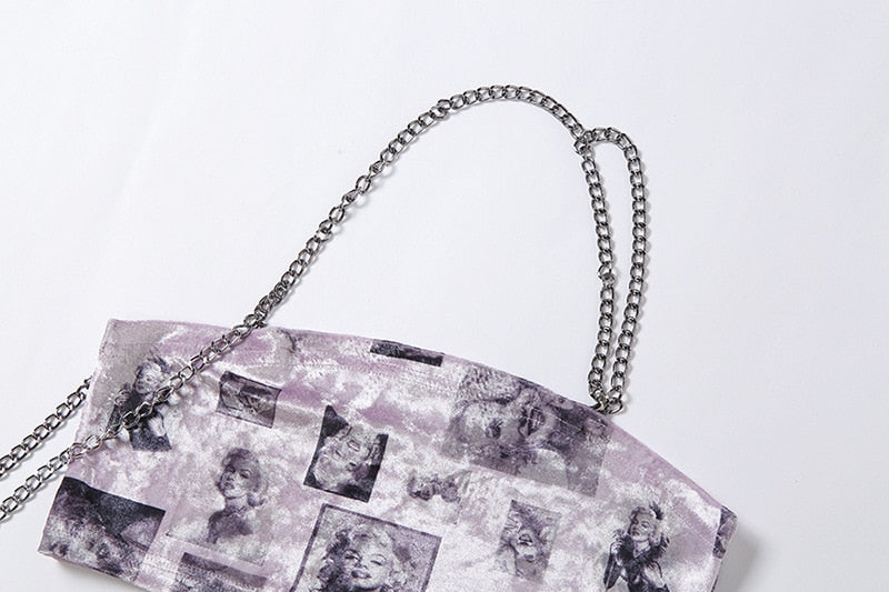 Gothic Streetwear Metal Chain Halter Top freeshipping - Chagothic