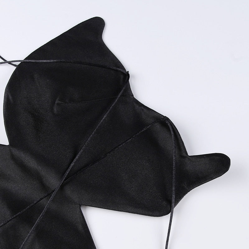 Sexy Blue Butterfly Camis Crop Top