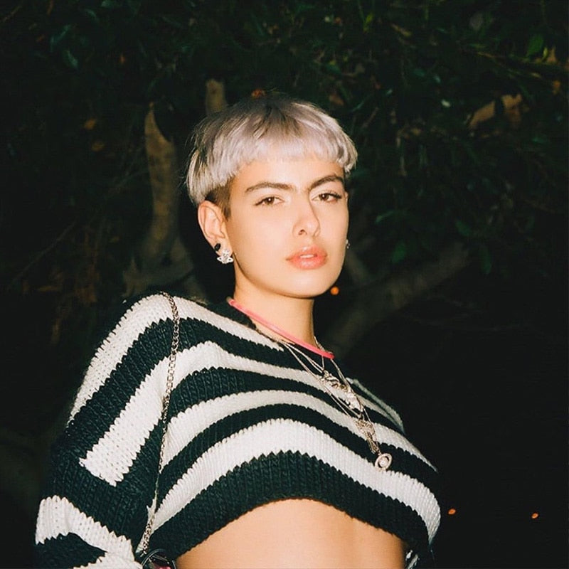 Women Gothic Long Sleeve Sweater freeshipping - Chagothic