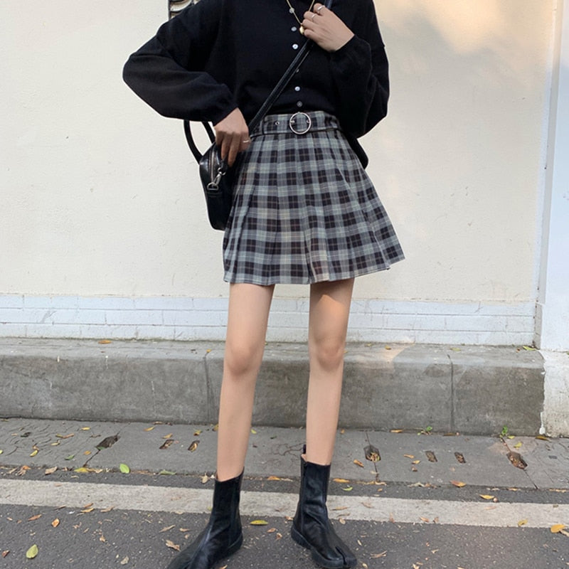 Grunge Winter Autumn Women Skirt