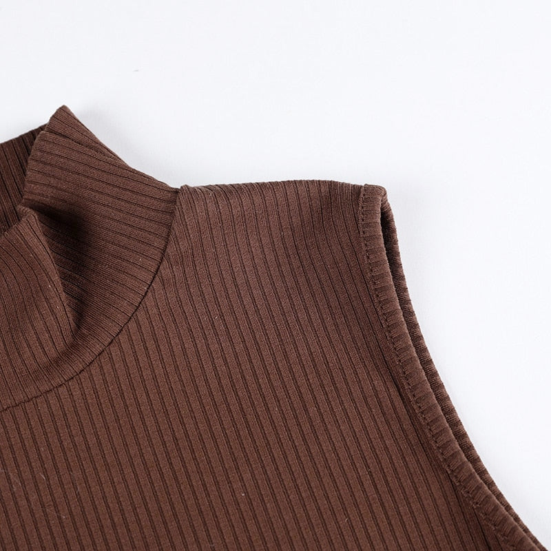 Casual Skinny Black Tank Top freeshipping - Chagothic