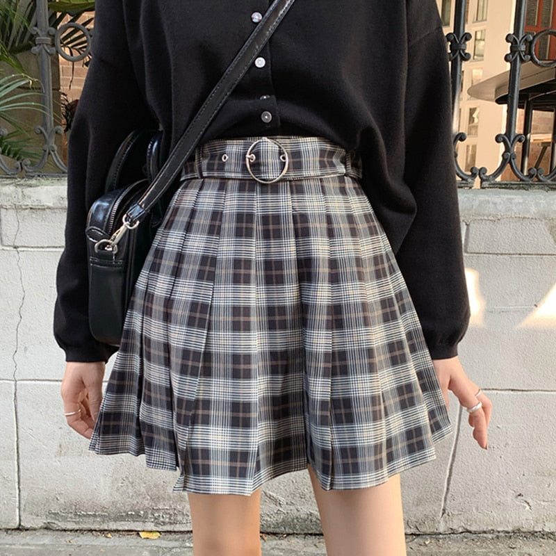 Grunge Winter Autumn Women Skirt