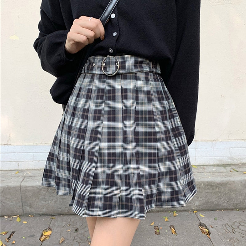Grunge Winter Autumn Women Skirt
