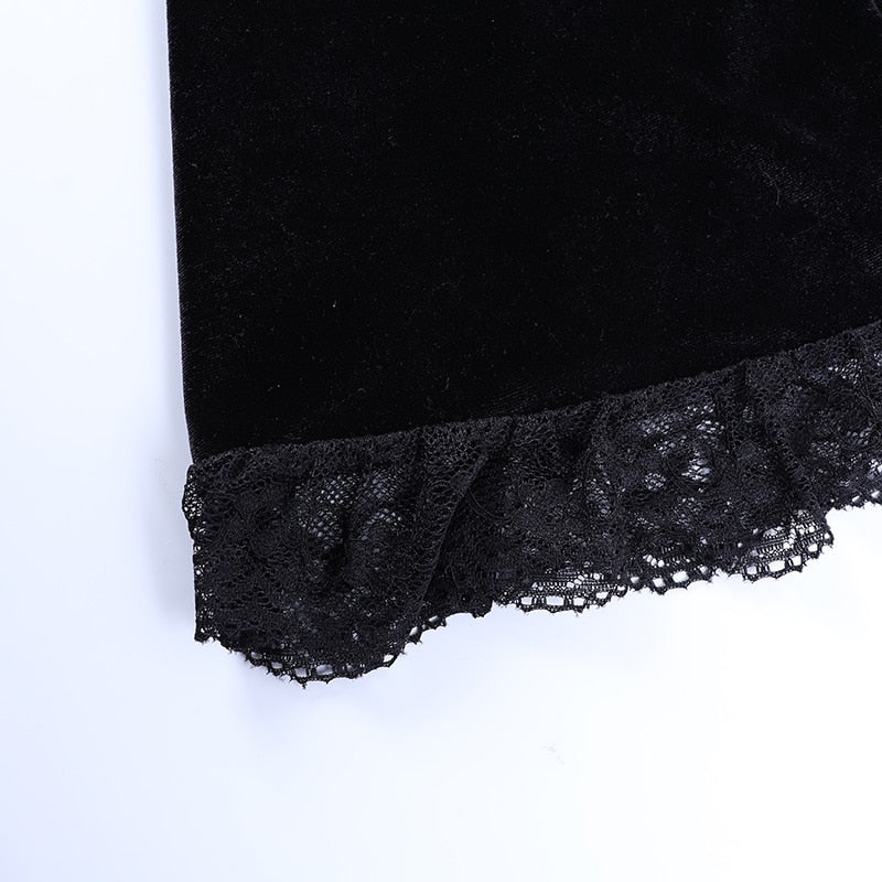 Vintage Lace Black Dress