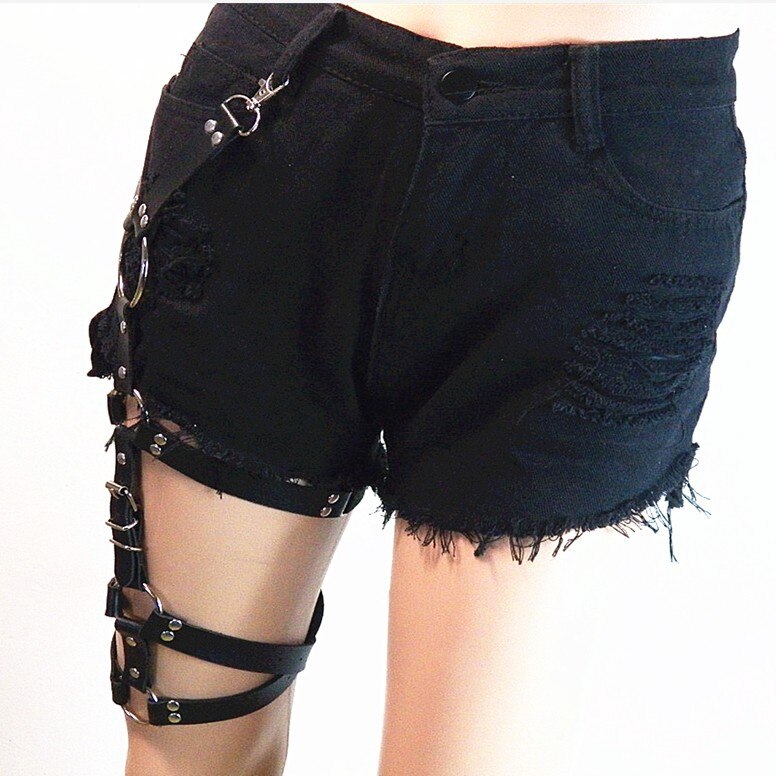 Gothic Leather Leg Ring Belt