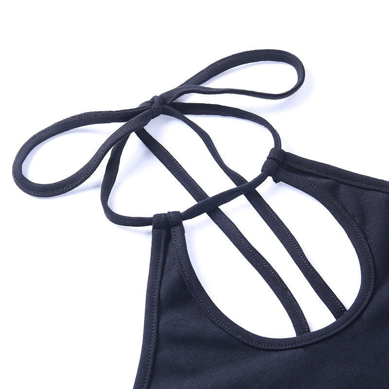 Gothic Streetwear Solid Basic Dress