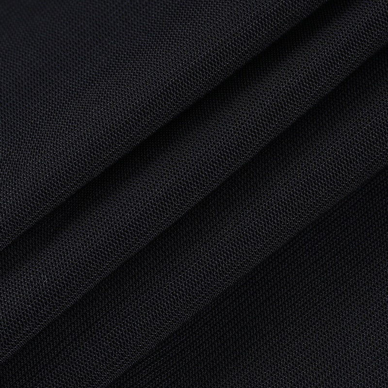 Mesh Long Flare Sleeve Top