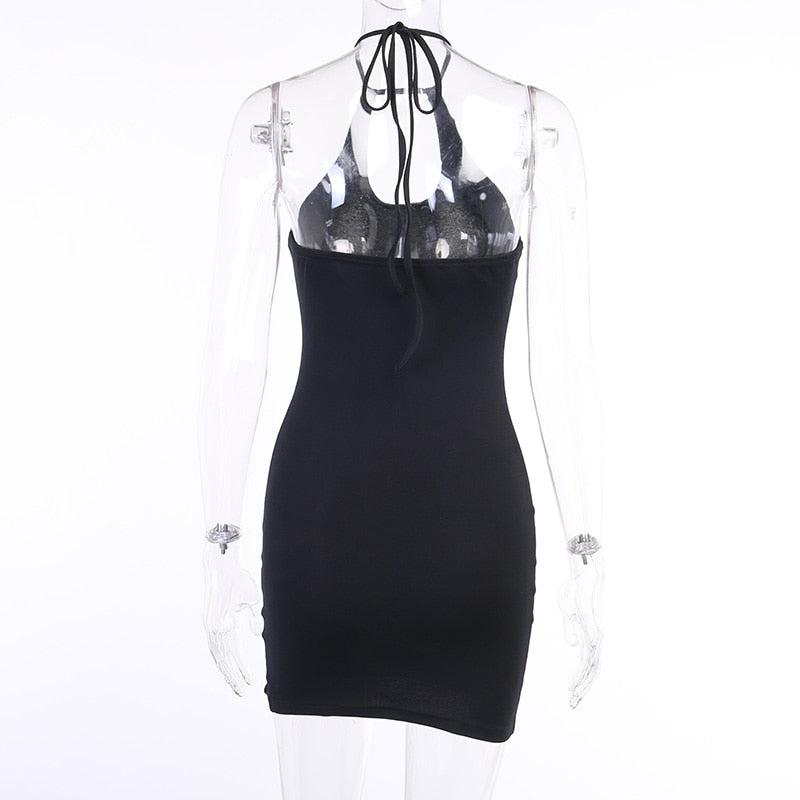 Gothic Streetwear Solid Basic Dress