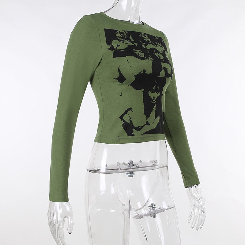 Gothic T Shirt Grunge Punk Portrait freeshipping - Chagothic