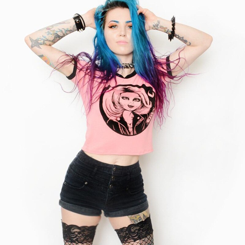 Gothic Punk Demon Death T-shirt freeshipping - Chagothic