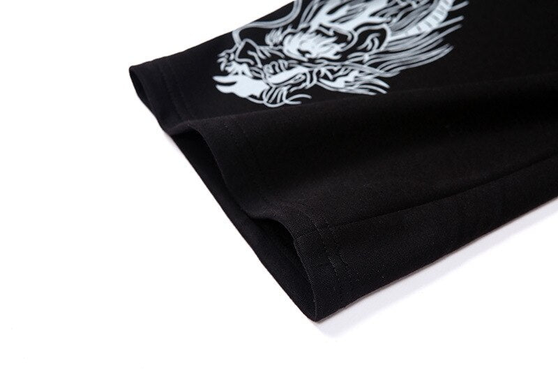 Gothic Grunge Dragon Printed Sweatshirt freeshipping - Chagothic