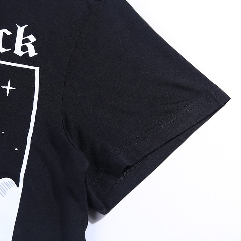 Gothic Grunge Harajuku Skull T-shirt freeshipping - Chagothic