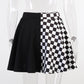 Gothic Plaid A Line Mini Skirt