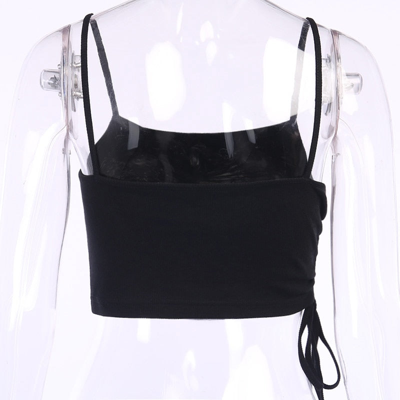 Gothic Butterfly Crop Camisole Top