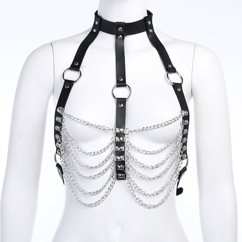Leather Chain Sexy Belt