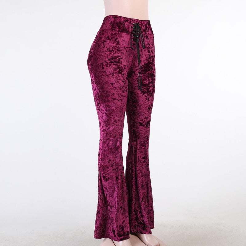 Vintage Aesthetic Velvet Pant