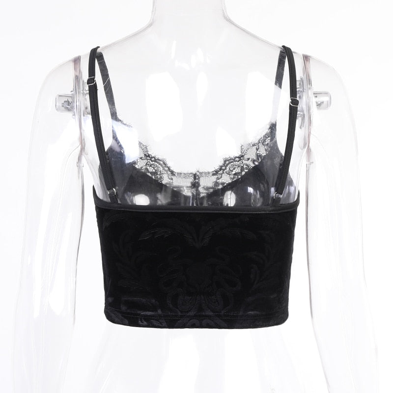 Vintage Aesthetic Backless Corset Top