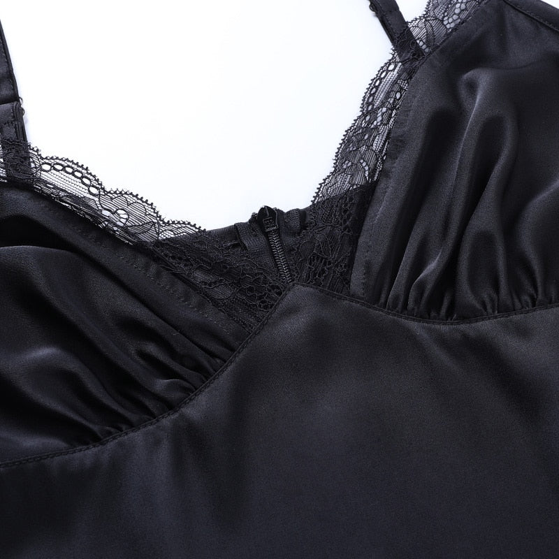 Gothic Lace Black Dress