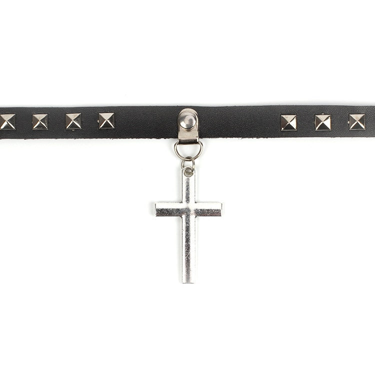 Cross Pendant Necklaces Choker