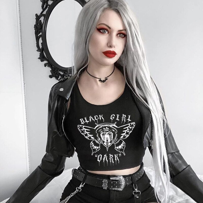 Gothic Style Tank Top