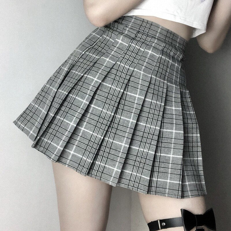 Collage Style Casual Girl Short Skirt