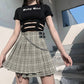 Gothic Punk Patckwork Mini Skirts freeshipping - Chagothic