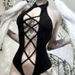Gothic Hollow Out Sexy Bodysuit