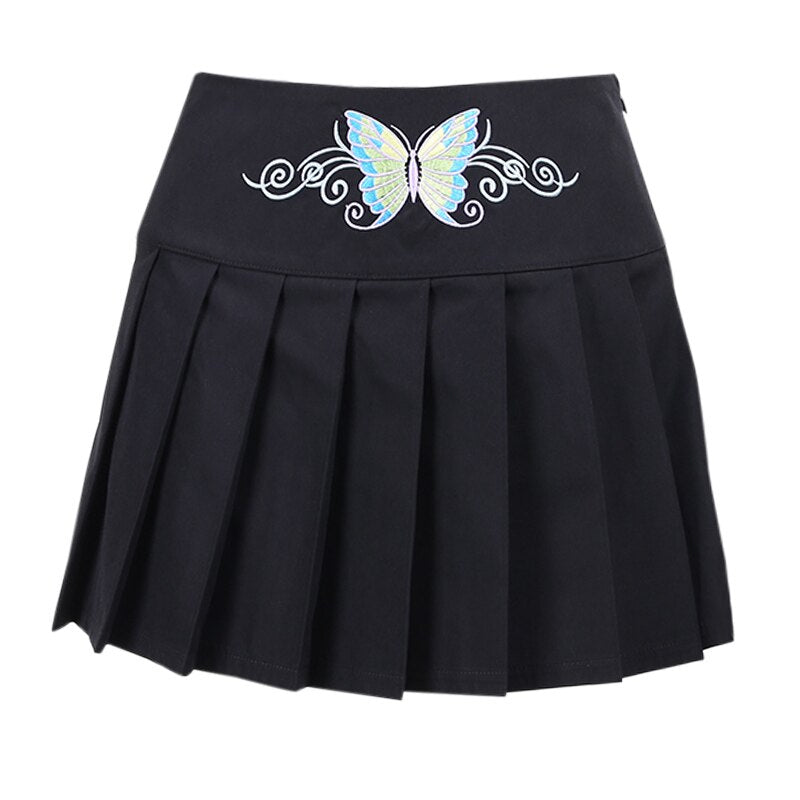 Gothic Aesthetic Black Skirt