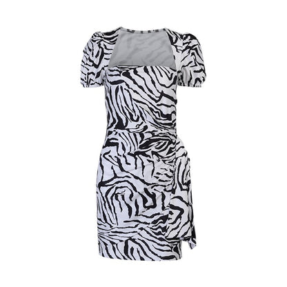 Streetwear Sexy Zebra Dress