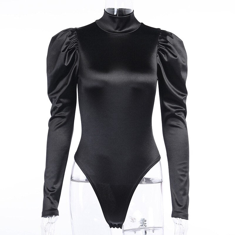 Turtleneck Female Body Vintage Bodysuit