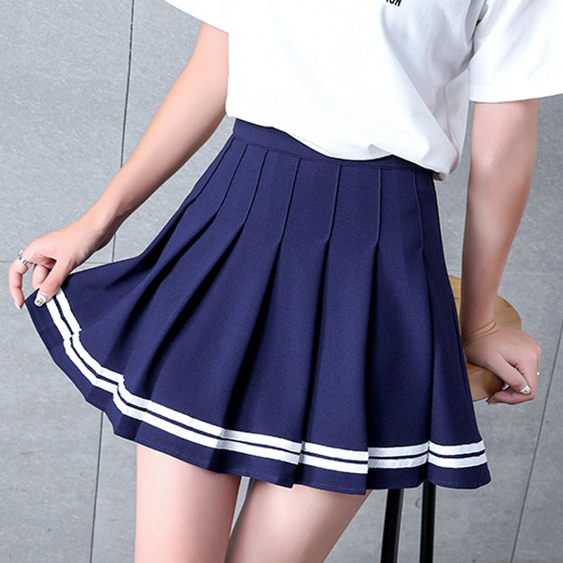 Vintage Korean Style Patchwork Skirt