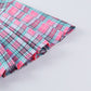 Gothic Pink Plaid Pleated Skirt freeshipping - Chagothic