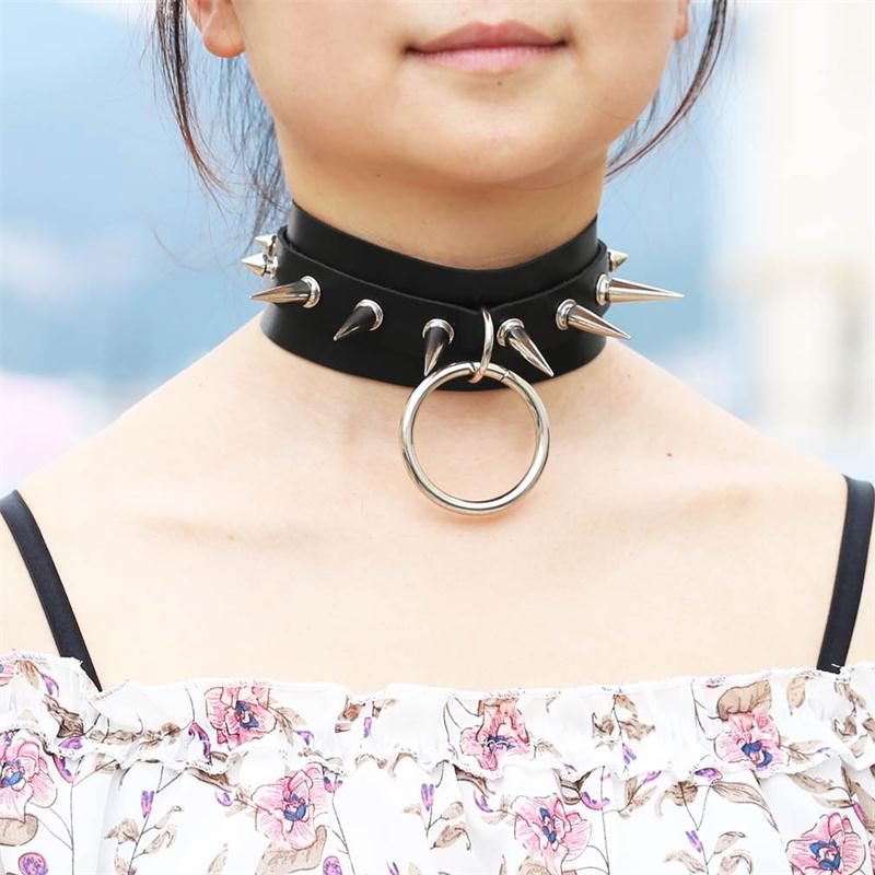 Gothic Hip Hop Rock Spike Choker