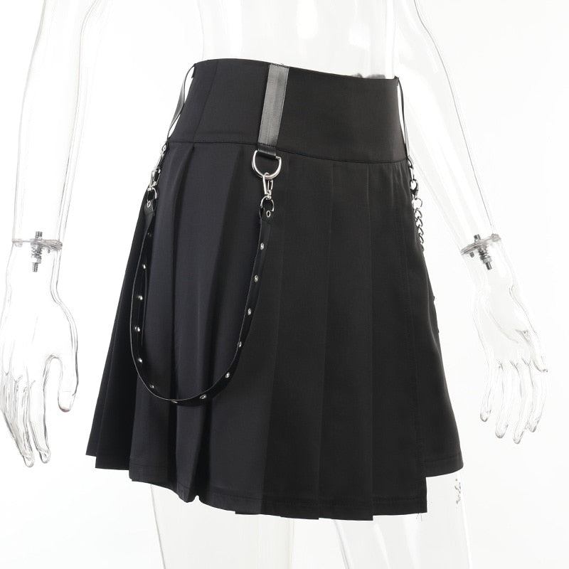 Harajuku Big Pocket Mini Skirt