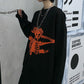 Women Gothic Punk Skull Pattern Sweater freeshipping - Chagothic