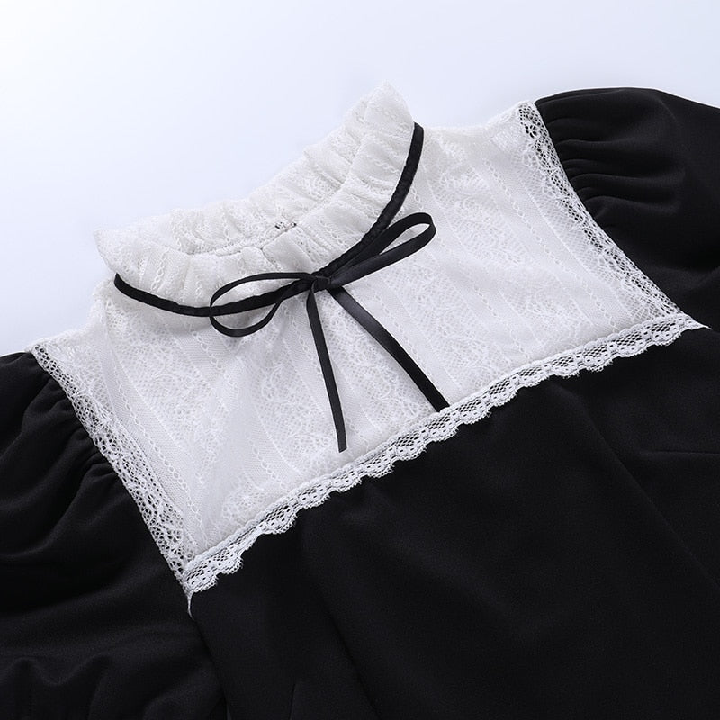 Academia Black Mini Skirt