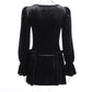 Vintage Black Velvet Dress