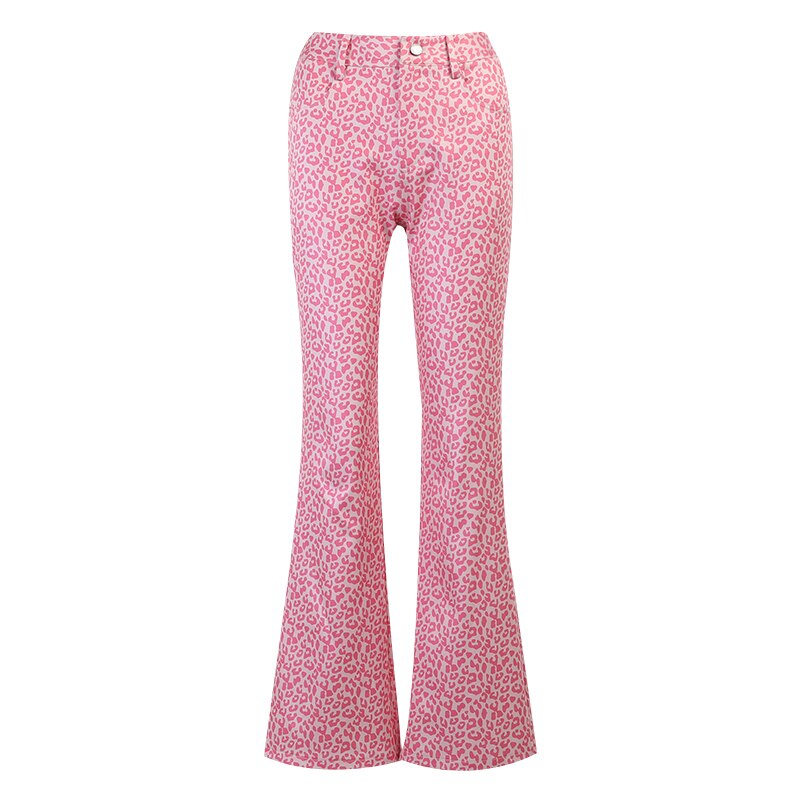 Pink Leopard Print Pant