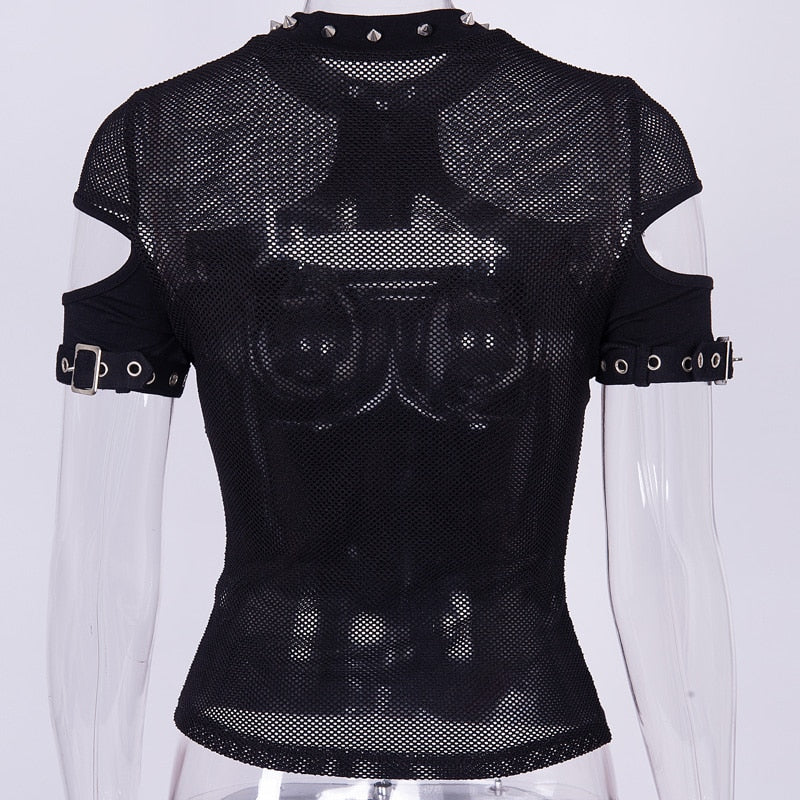 Gothic Punk Chix Black T-shirt freeshipping - Chagothic