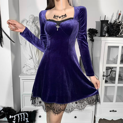 Aesthetic Elegant Cross Pendant  Dress