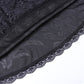 Gothic Lace Trim Black Skirt