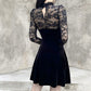 Gothic Black Sexy Lace Hollow Out Dress