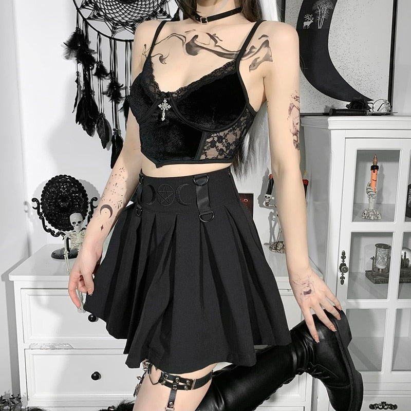 Sexy Backless Corset Top Goth