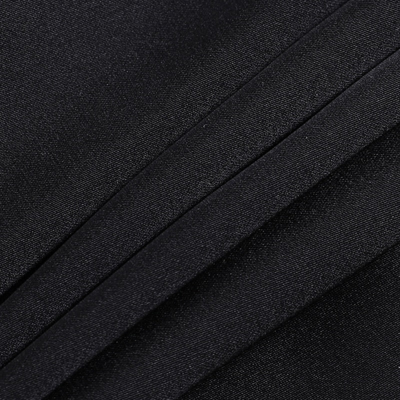 Vintage Puff Sleeve Black Mini Dress