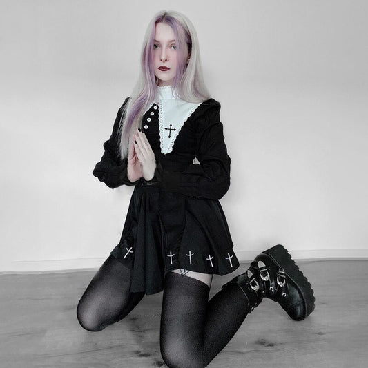 Grunge Black Vintage Dress