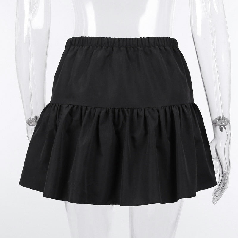 Girl Grunge High Waist Pleated Skirt